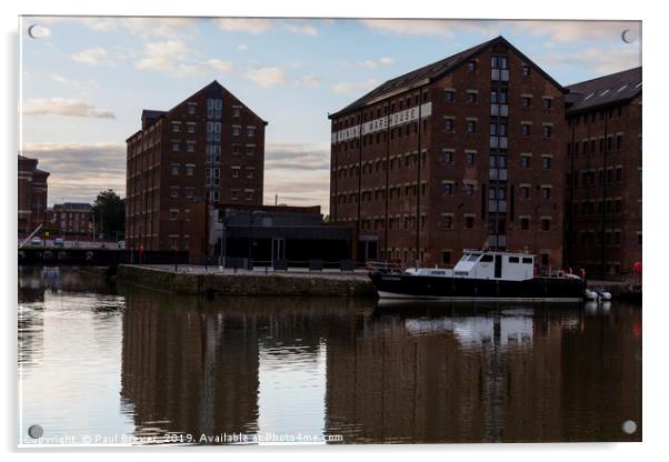 Vinings Warehouse Gloucester Docks  Acrylic by Paul Brewer