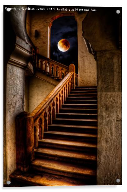 KTM Stairway Moon Acrylic by Adrian Evans