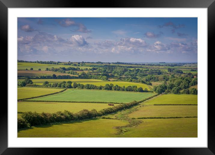 Lincolnshire Wolds Framed Mounted Print by Gill Kennett