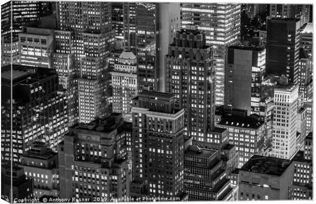 Buildings of Manhattan Canvas Print by Anthony Rosner