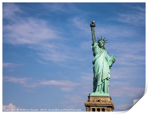 Statue of Liberty New York Print by Anthony Rosner