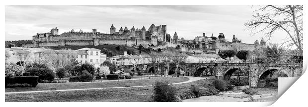 The Medieval City Of Carcasonne  Print by Ray Hill