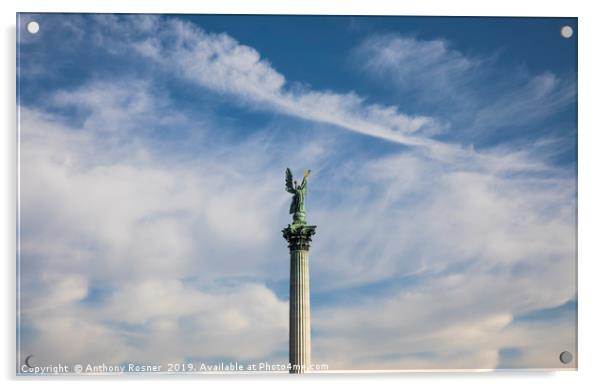 Millennium Monument Budapest Acrylic by Anthony Rosner