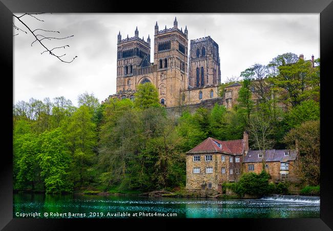 Durham Cathedral overlooking the River Wear Framed Print by Lrd Robert Barnes