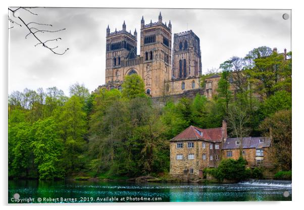 Durham Cathedral overlooking the River Wear Acrylic by Lrd Robert Barnes