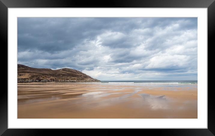 Torrisdale Bay and sandy beach Framed Mounted Print by George Robertson