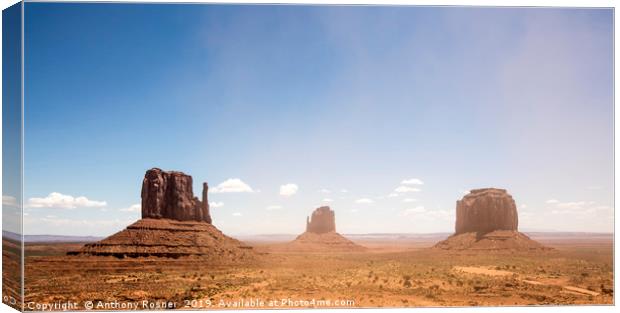 Monument Valley Canvas Print by Anthony Rosner