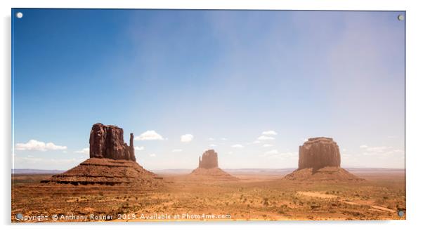 Monument Valley Acrylic by Anthony Rosner