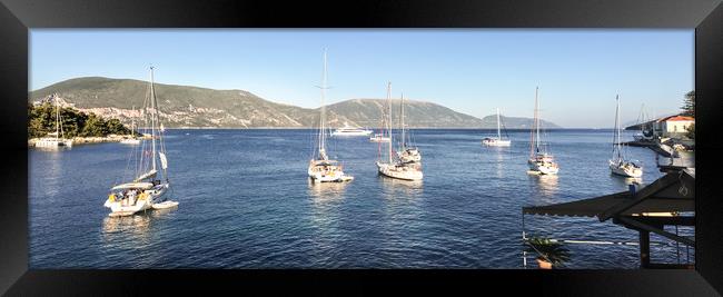 Panorama from Fiscardo Framed Print by Naylor's Photography