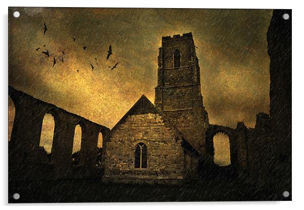 Covehithe Church, Suffolk Acrylic by Dave Turner