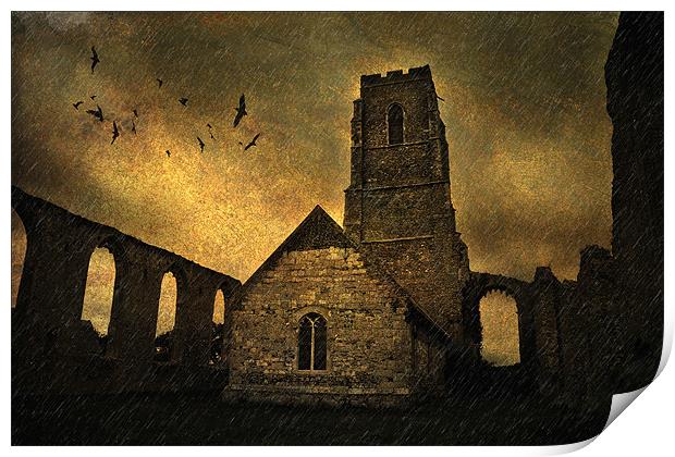 Covehithe Church, Suffolk Print by Dave Turner