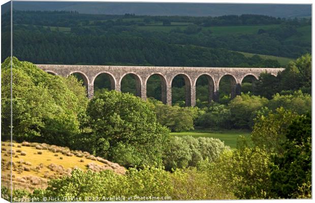 Cynghordy Viaduct Carmarthenshire Mid Wales Canvas Print by Nick Jenkins