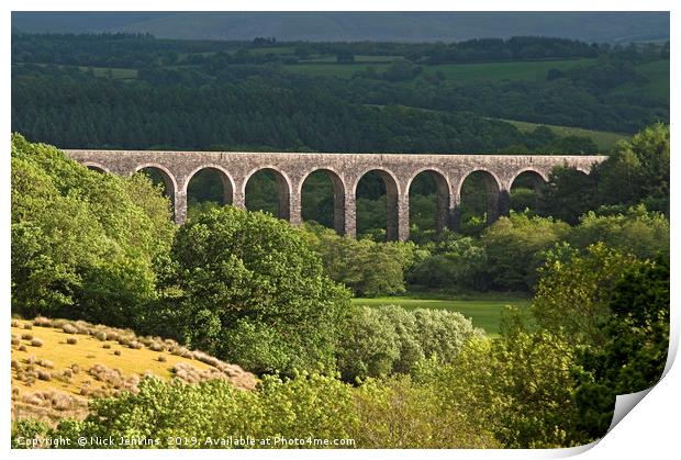 Cynghordy Viaduct Carmarthenshire Mid Wales Print by Nick Jenkins