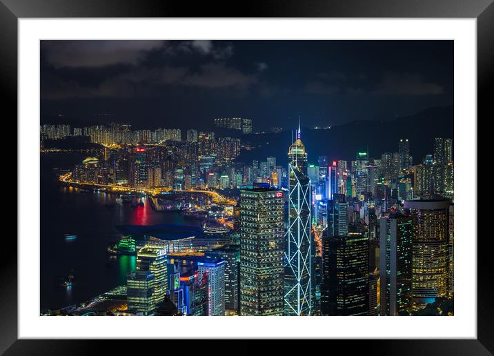 HONG KONG 27 Framed Mounted Print by Tom Uhlenberg