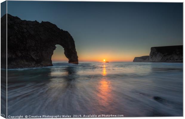 Durdle Door, Jurassic Coast in Dorset Canvas Print by Creative Photography Wales