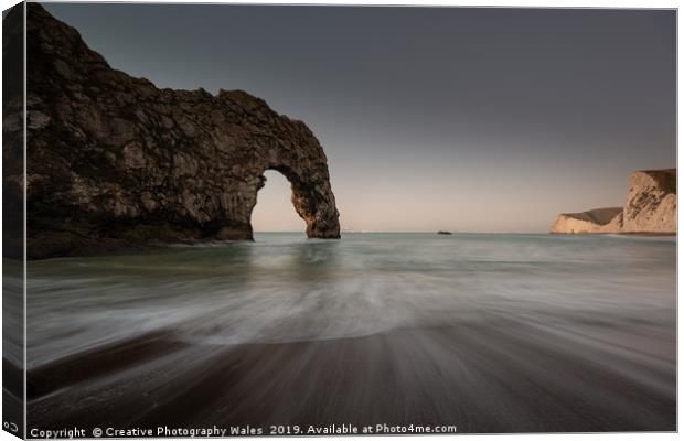 Durdle Door, Jurassic Coast in Dorset Canvas Print by Creative Photography Wales
