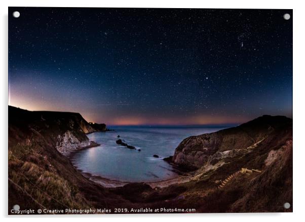 St Oswalds Bay on the Jurassic Coast in Dorset Acrylic by Creative Photography Wales