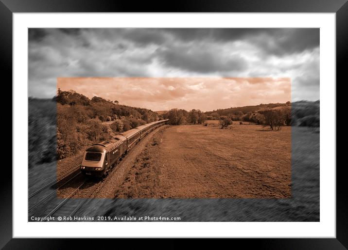 Cullompton HST  Framed Mounted Print by Rob Hawkins