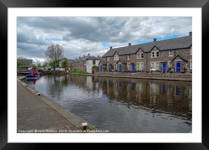 Monmouthshire and Brecon Canal Framed Mounted Print by Jane Metters