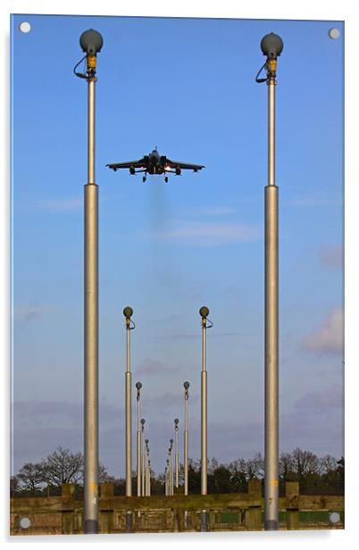 Approach lights and Tornado GR4 Acrylic by Oxon Images