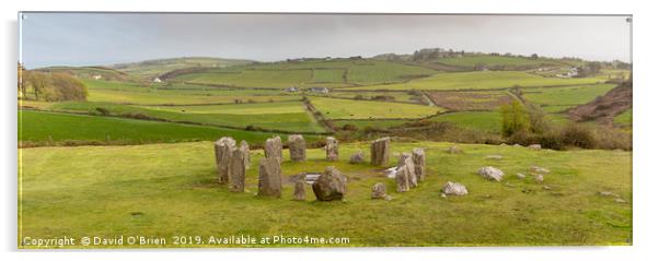 Drombeg Stone Circle Acrylic by David O'Brien