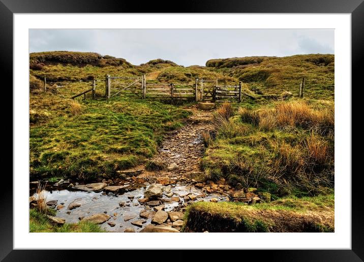 Pendle Hill Lancashire Framed Mounted Print by Diana Mower