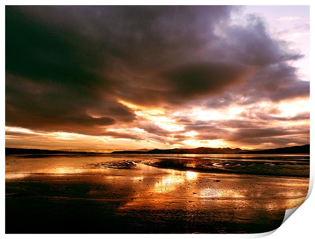 Sunset over the Cromarty Firth Print by Mark Malaczynski