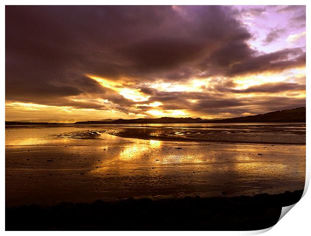 Sunset over the Cromarty Firth Print by Mark Malaczynski