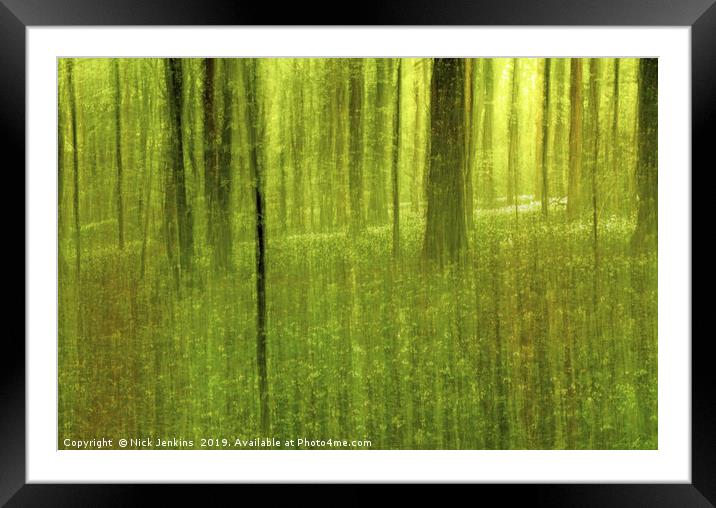 Spring in the Fforest Ganol Cardiff  Framed Mounted Print by Nick Jenkins