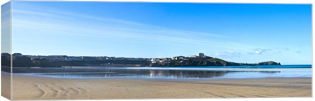 Newquay Panorama Canvas Print by David Wilkins