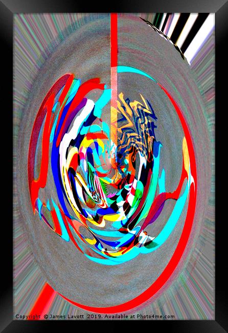 digital II - Stage Dancer Framed Print by James Lavott