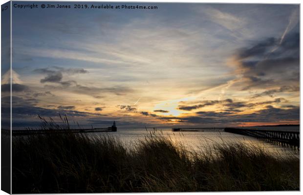 North Sea sunrise Canvas Print by Jim Jones