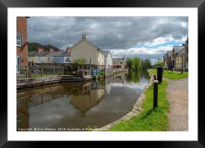 Living Alonside the Canal Framed Mounted Print by Jane Metters