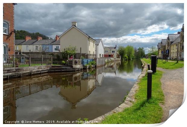 Living Alonside the Canal Print by Jane Metters