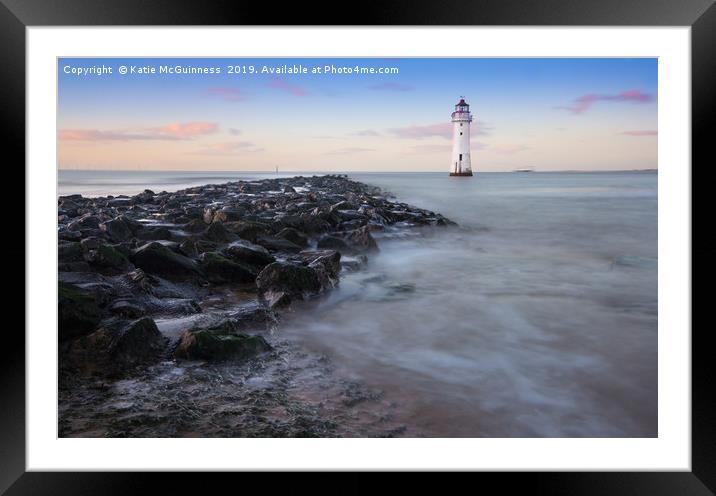 Perch Rock Lighthouse, New Brighton Framed Mounted Print by Katie McGuinness