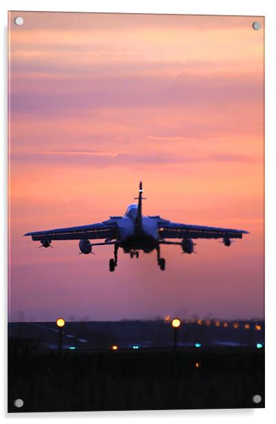 Marham Tornado at sunset Acrylic by Oxon Images