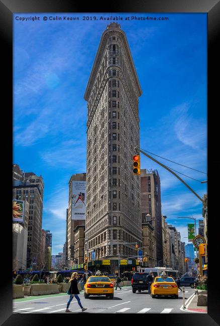 Flatiron Building, NYC Framed Print by Colin Keown