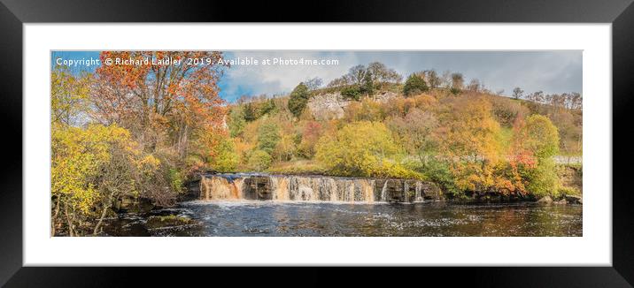 Wain Wath Force, Swaledale, Panorama Framed Mounted Print by Richard Laidler