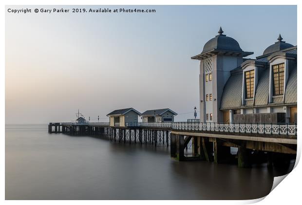 The victorian architecture of Penarth Pier Cardiff Print by Gary Parker