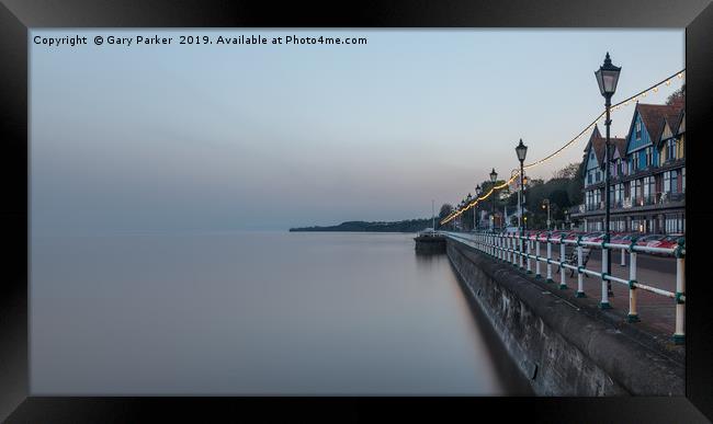 Penarth seafront, near Cardiff in south Wales  Framed Print by Gary Parker