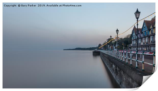 Penarth seafront, near Cardiff in south Wales  Print by Gary Parker