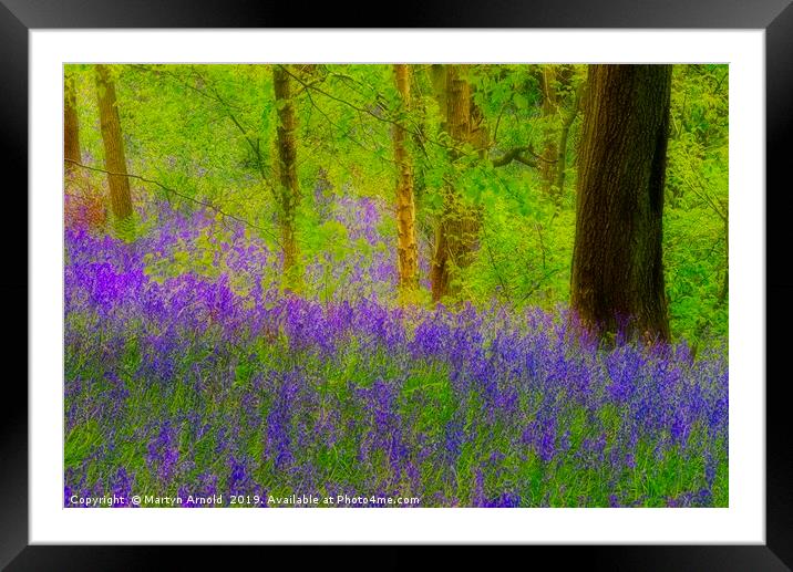Bluebell Digital Photo Art Framed Mounted Print by Martyn Arnold