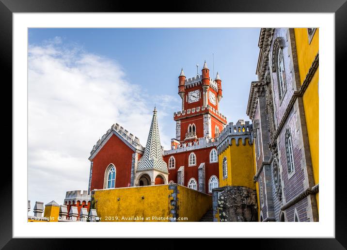 National Palace of Pena Sintra Framed Mounted Print by Anthony Rosner