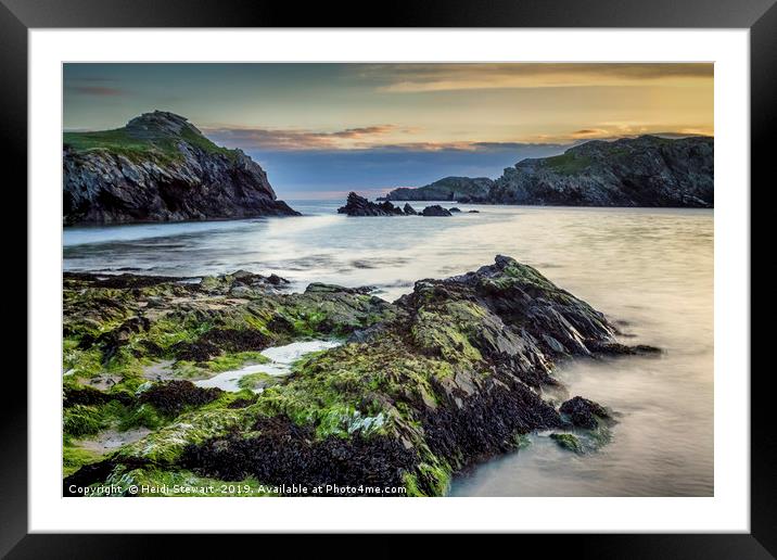 Porth Dafarch Beach, Anglesey Framed Mounted Print by Heidi Stewart