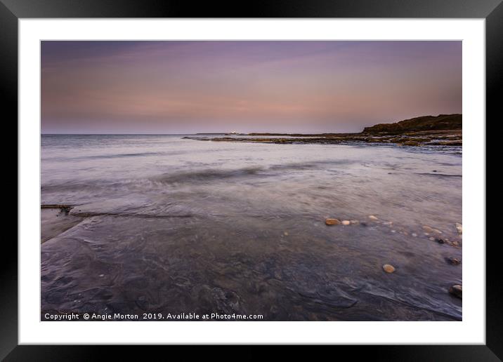 Amble Links Ethereal Tide Framed Mounted Print by Angie Morton