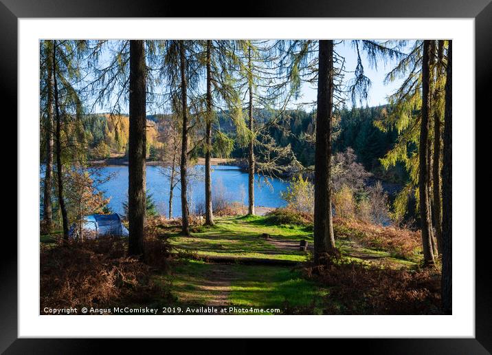Wild camping in the Trossachs National Park Framed Mounted Print by Angus McComiskey
