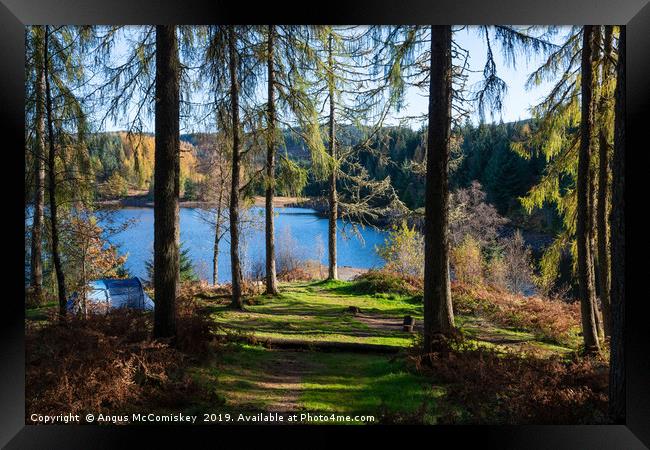 Wild camping in the Trossachs National Park Framed Print by Angus McComiskey