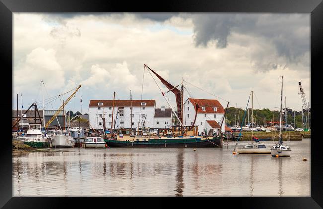 Serenity by the Deben Framed Print by Kevin Snelling