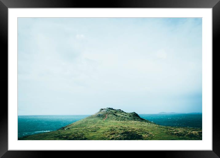 Wild Pembrokeshire coast Framed Mounted Print by David Wall