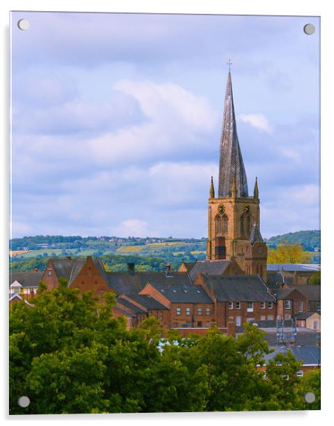 The Crooked Spire Acrylic by Michael South Photography